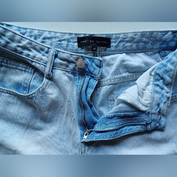 🍒 English Factory Destroyed Mom Jeans - Picture 10 of 12